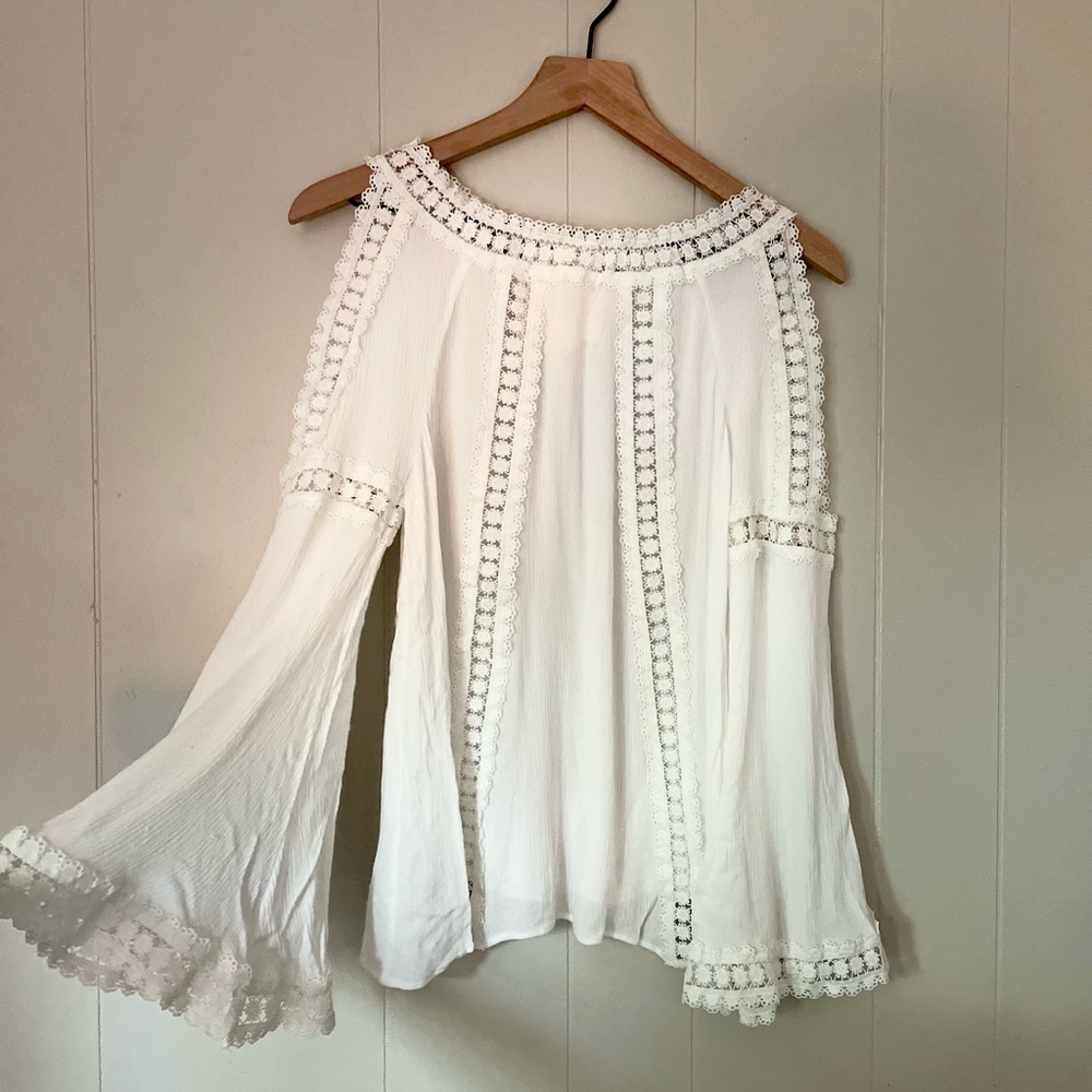 Maeve white blouse